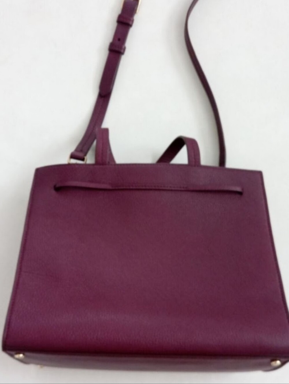 Kate Spade mulberry color pebbled leather tote purse with tassel details - Picture 6 of 11